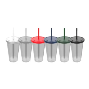 Vaso Juice con tapa y sorbete