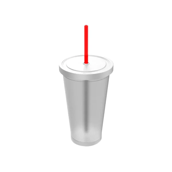 Vaso Juice con tapa y sorbete - Image 2