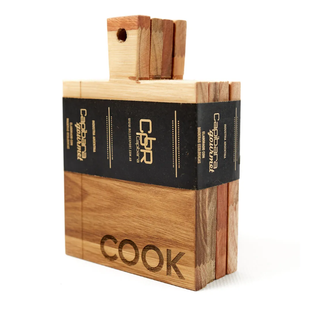 Set x4 Tabla Cocina Mini 15x15