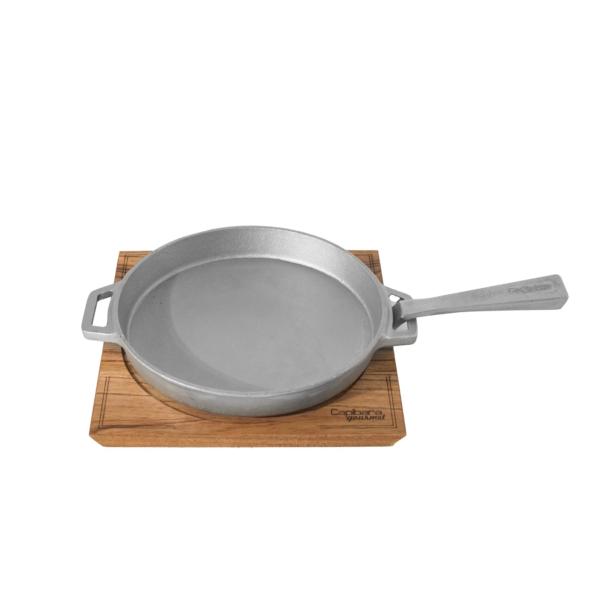 Tabla con Bifera Circular de Fundicion de Aluminio Mango Desmontable