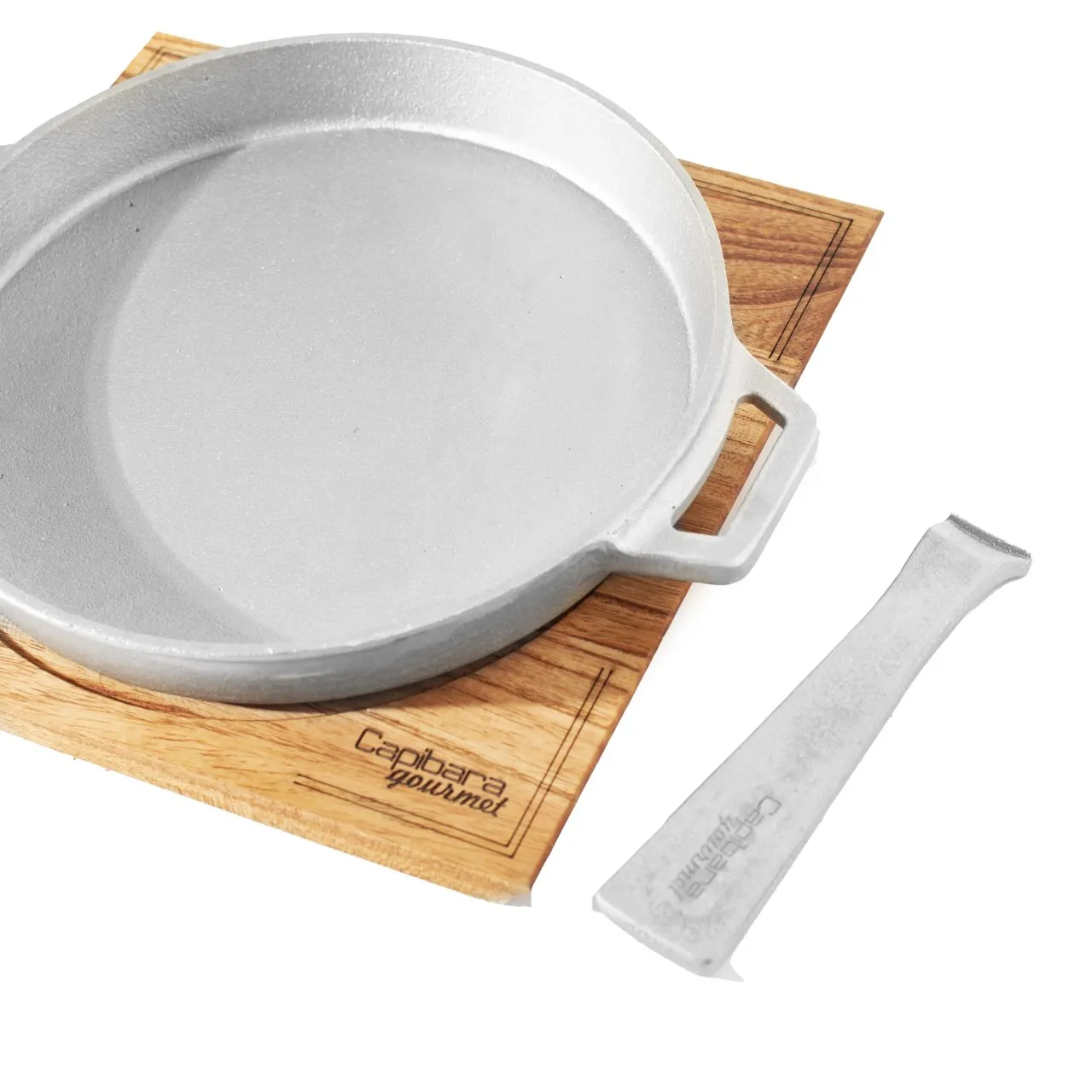 Tabla con Bifera Circular de Fundicion de Aluminio Mango Desmontable - Image 4