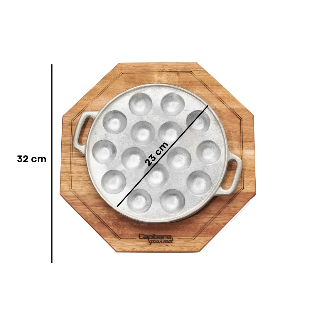 Tabla con Provoletera Degustacion Fundicion de Aluminio - Image 4