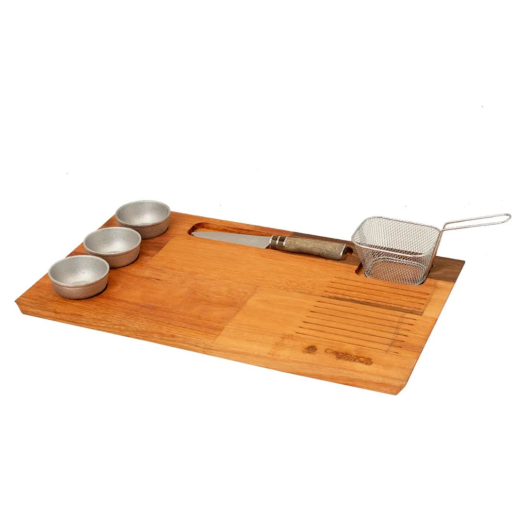 Tabla de Picada 5030 con 3 Dips, Cuchillo y Freidora - Image 2